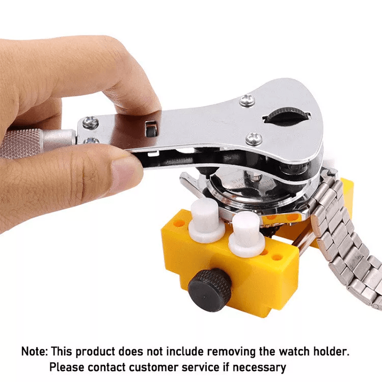 Heavy Duty Watch Case Opener Wrench Watch Band Back Cover Fixer Repair Tool Kit With Adjustable Bat 2