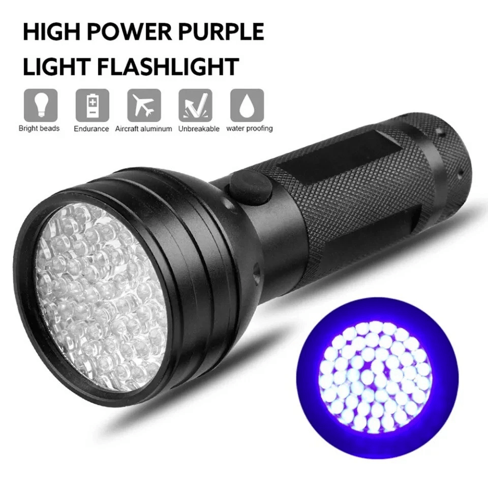Shustar UV Tracker 51 LED Flashlight Blacklight UV Ultra Violet Light For Inspection  Hunting 1