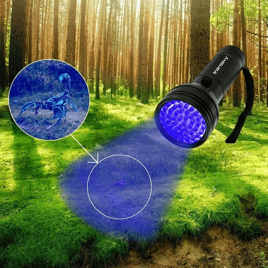 Shustar UV Tracker 51 LED Flashlight Blacklight UV Ultra Violet Light For Inspection  Hunting 5