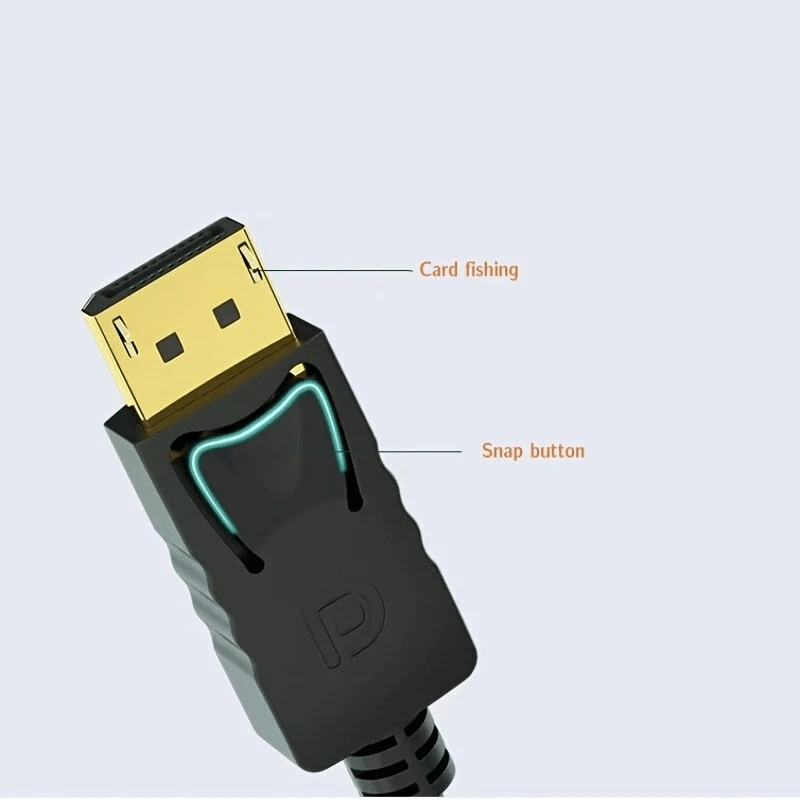 DisplayPort To HDMI Cable DP Adapter Converter For Audio Video 4