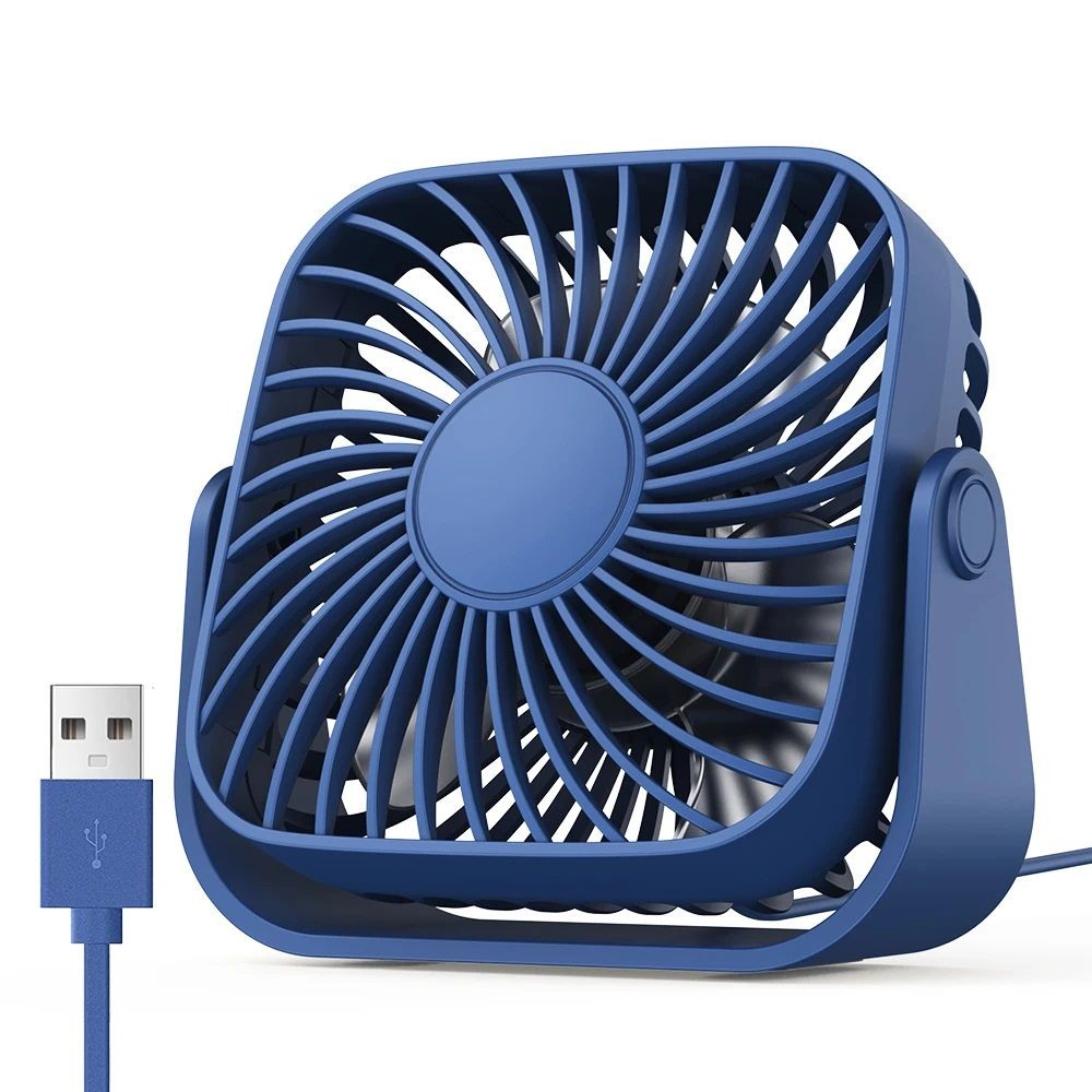 4Inch USB Mini Portable Fan For Camping  3Speed Quiet Desk Fan With 360Adjustment For Home Office   7