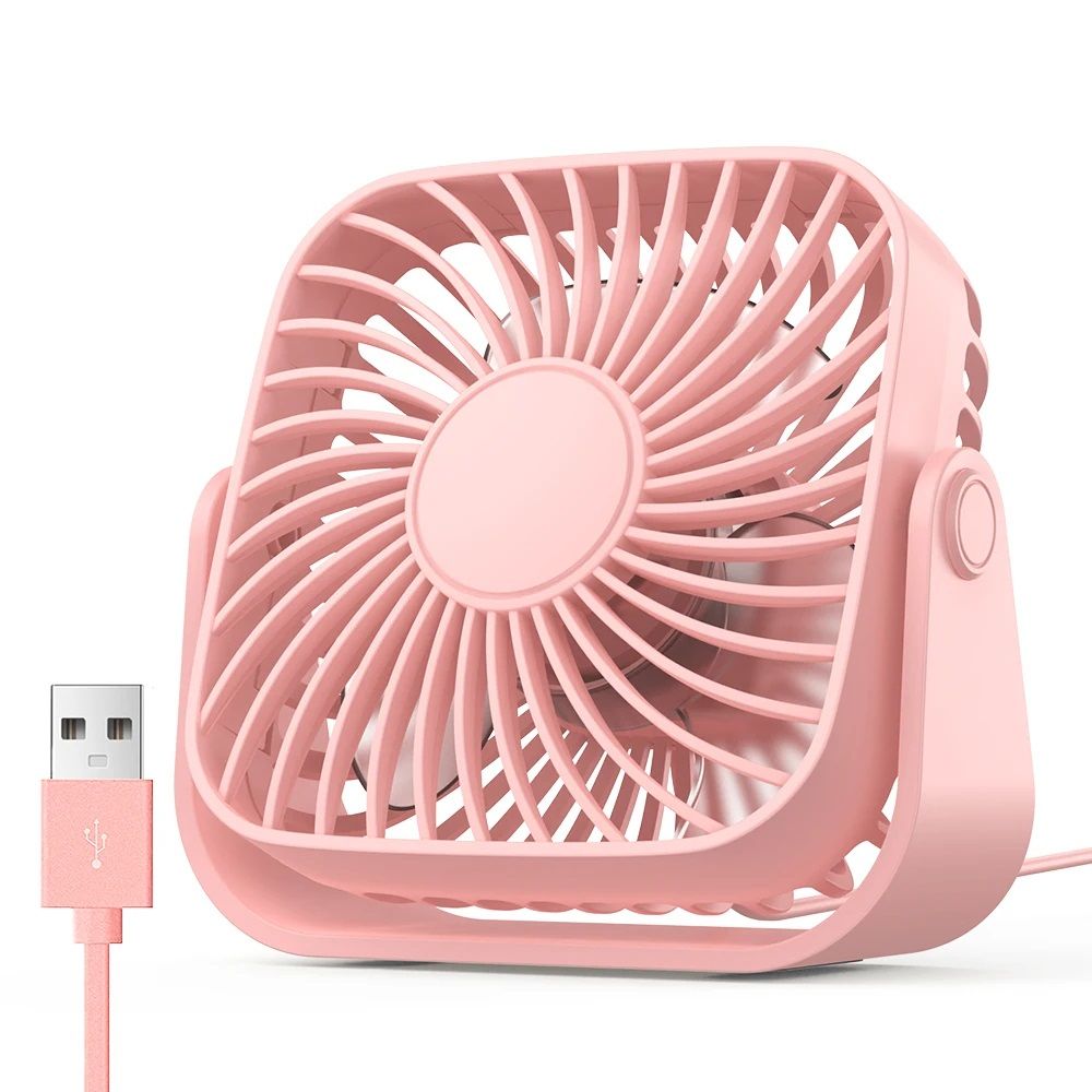 4Inch USB Mini Portable Fan For Camping  3Speed Quiet Desk Fan With 360Adjustment For Home Office   8