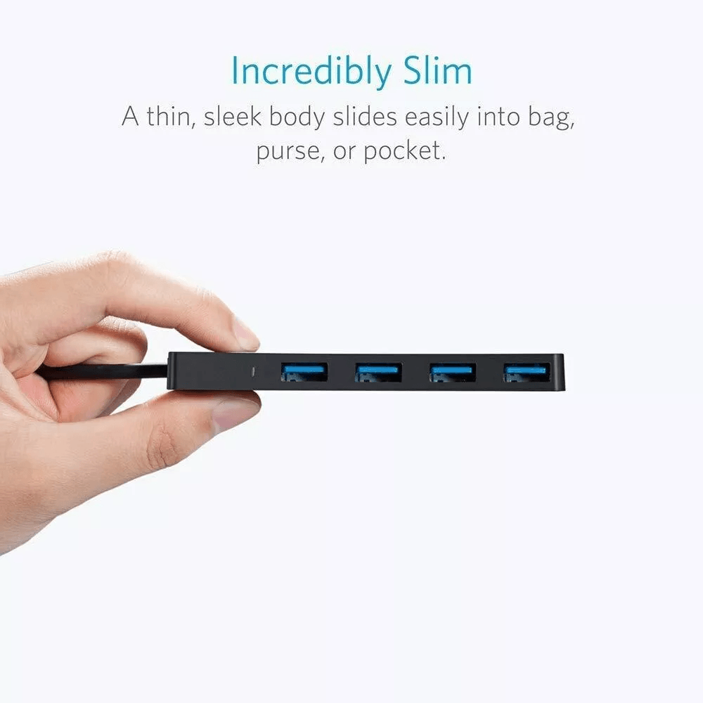 USB 30 Hub 4Port Adapter Charger Ultra Slim SuperSpeed Data Splitter For Laptop PC Desktop Plug Hig 2