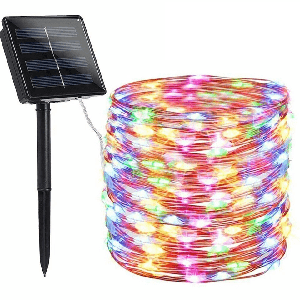 LED Solar Fairy String Lights Outdoor Waterproof Copper Wire Garden Decor 1