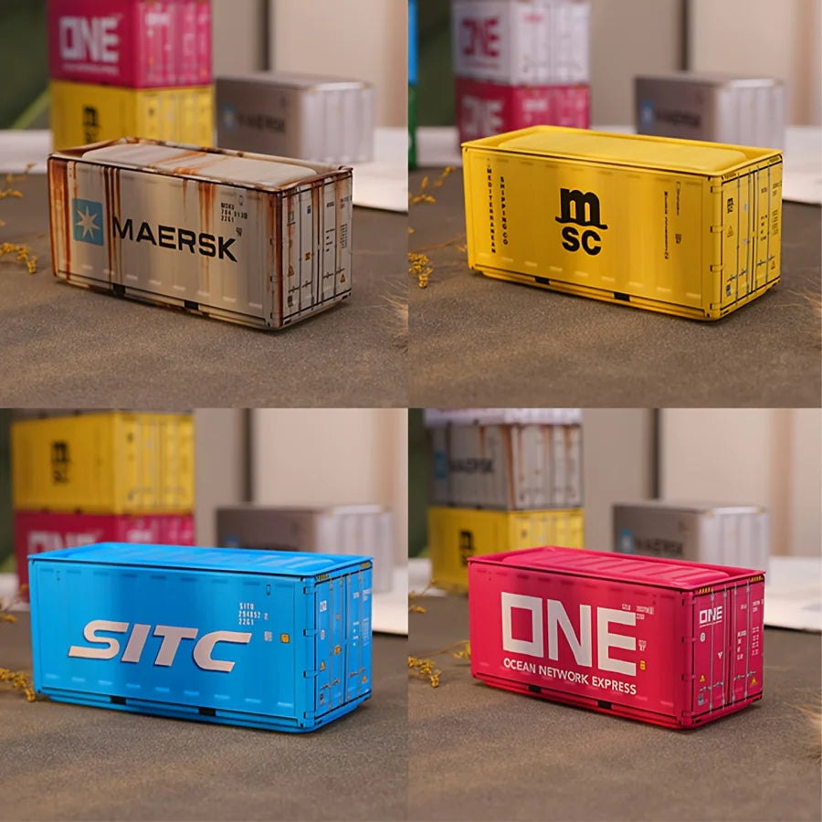 Compact Iron Storage Container – Creative Desktop Organizer for Office Supplies & Stationery