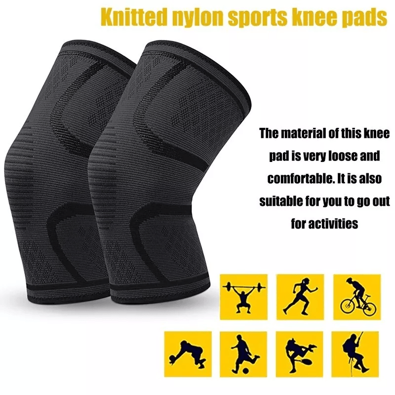 Knee Sleeves Copper Silver Compression Brace Support For Joint Injury Pain Relief And Sports Gym Us 2