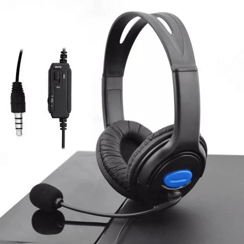 Wired Stereo Bass Surround Gaming Headset for PS4, Xbox One & PC with Mic