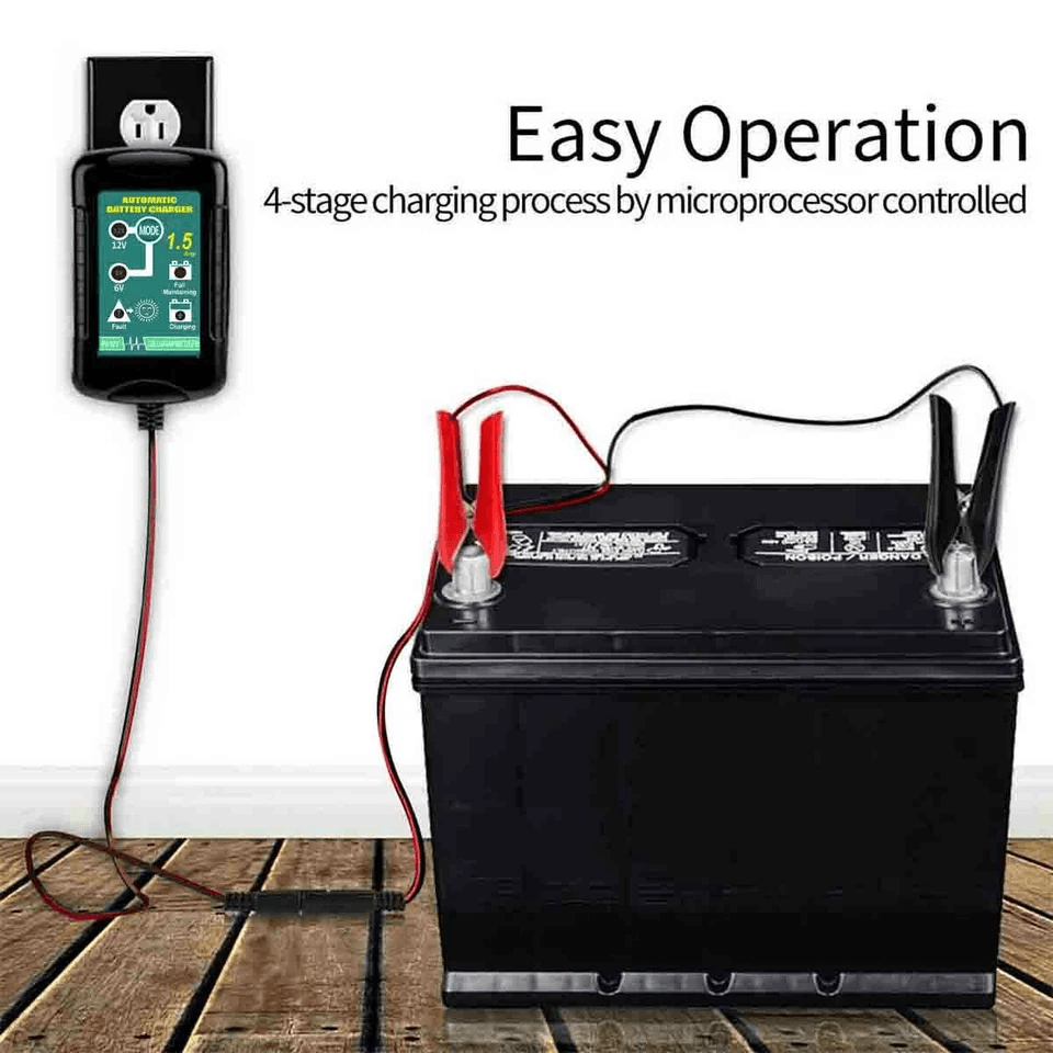 Battery Charger Maintainer Auto Trickle Charger For WET GEL AGM Batteries Smart Charging For Reliab 2