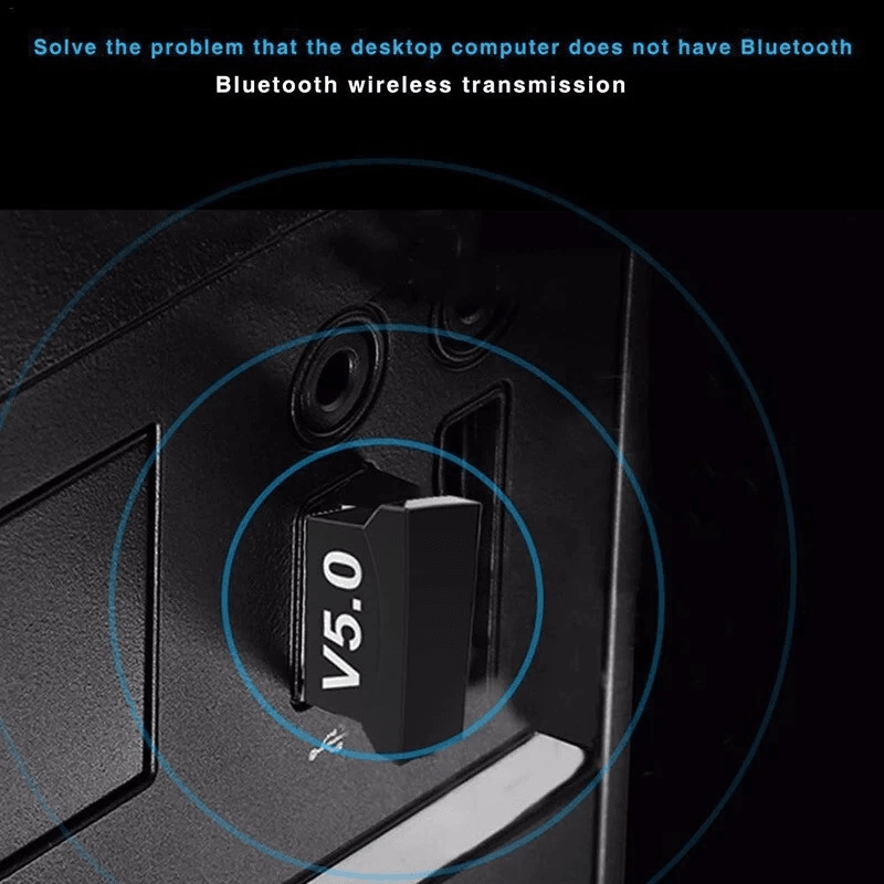 USB Bluetooth 50 Wireless Audio Music Stereo Adapter Dongle Receiver For TV PC Laptop Speaker Headp 9