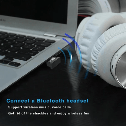 USB Bluetooth 50 Wireless Audio Music Stereo Adapter Dongle Receiver For TV PC Laptop Speaker Headp 7