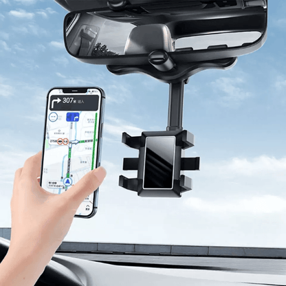 Car Phone Holder Rearview Mirror Mount Rotatable  Retractable Universal GPS Holder For Cars Adjusta 1