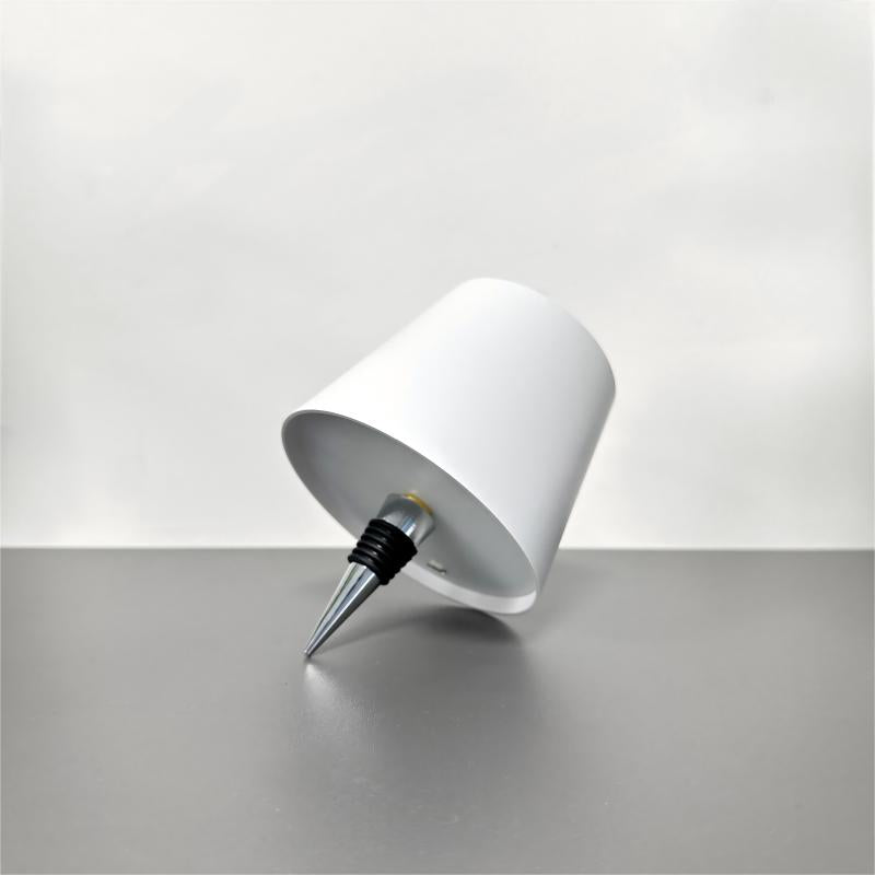 Wine Bottle LED Table Lamp – USB Rechargeable, Wireless, Top Touch Dimmer, 3-Color Lighting