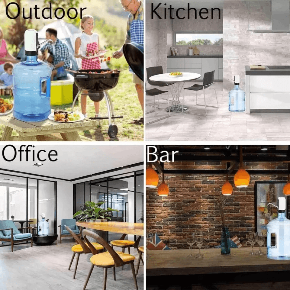 Electric Automatic Water Bottle Pump Dispenser  USB Charging Universal Switch For 5 Gallon Bottled  8