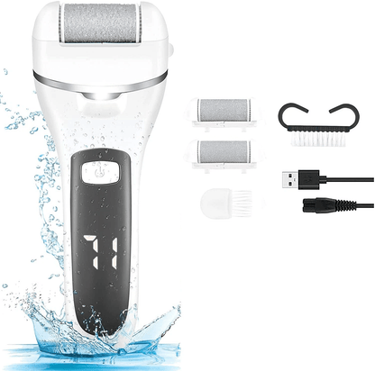 Professional Electric Foot Grinder Callus Remover Pedicure Tool With Roller Heads Rechargeable Wate 6