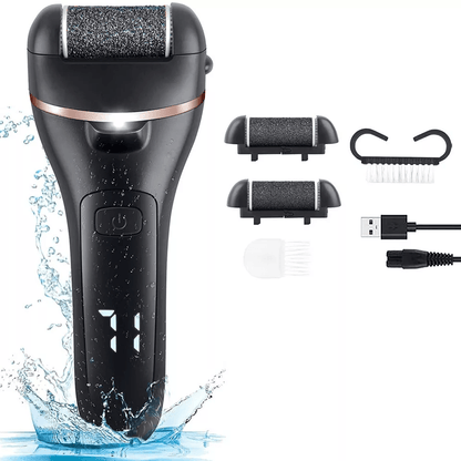 Professional Electric Foot Grinder Callus Remover Pedicure Tool With Roller Heads Rechargeable Wate 7