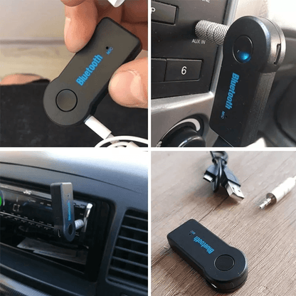 Wireless Bluetooth AUX Audio Stereo Music Car Receiver Adapter Hands Free Music Streaming  Calls Fo 4