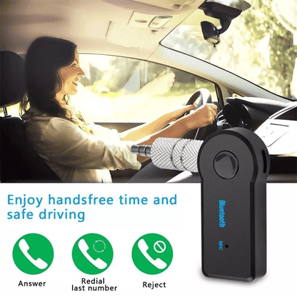 Wireless Bluetooth AUX Audio Stereo Music Car Receiver Adapter Hands Free Music Streaming  Calls Fo 3