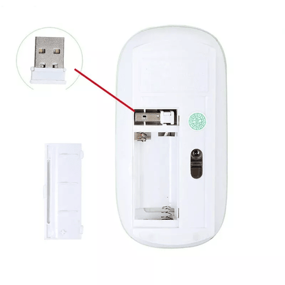 USB Wireless Optical Mouse For Mac MacBook Pro Air PC Laptop 1