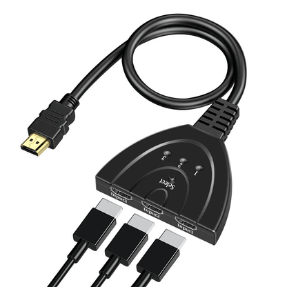 HDMI Splitter Cable Switcher HUB Adapter For HDTV PS4 Xbox Output 4K Video  Audio Suppor 2