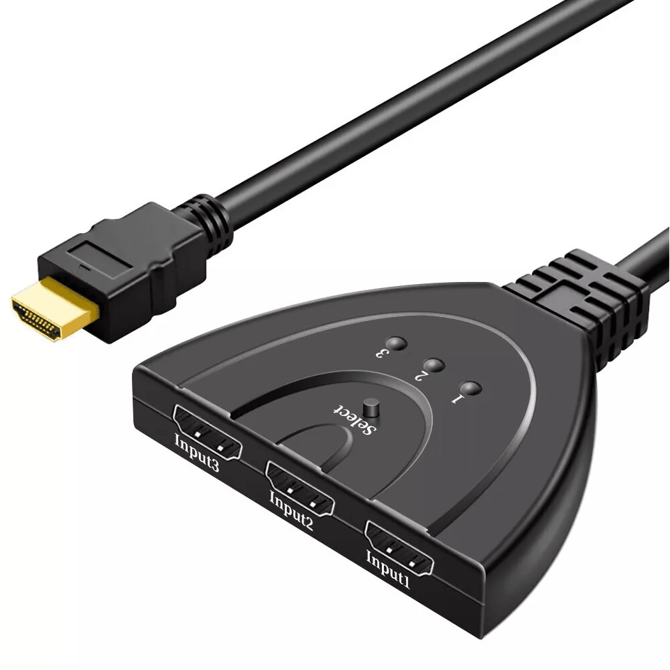 HDMI Splitter Cable Switcher HUB Adapter For HDTV PS4 Xbox Output 4K Video  Audio Suppor 6