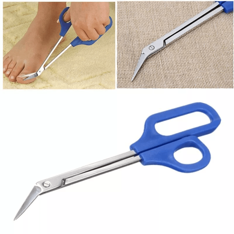 Long Handled Toe Nail Scissors Easy Grip Toenail Cutter  Clippers For Thick Nails 1