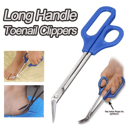 Long Handled Toe Nail Scissors Easy Grip Toenail Cutter  Clippers For Thick Nails 3