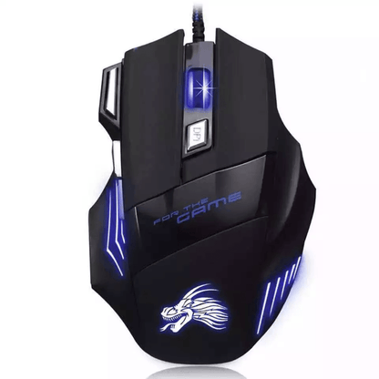 High-Performance Gaming Mouse USB Wired with LED Breathing, Fire Button DPI Switch for PC, Comfortable for Longer-Term