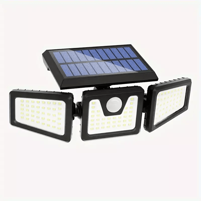 2 Pack LED Motion Sensor Solar Lights Outdoor  IP65 Waterproof Security Lamps With 3 Modes 270 Wide 1