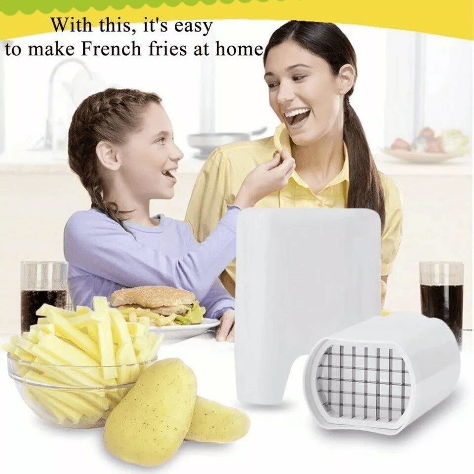 One Step New Kitchen French Fry Cutter Potato Vegetable Fruit Slicer Tools For Effortless Slicing A 5