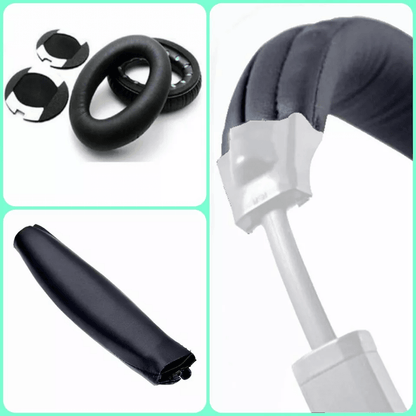 Headband  Replacement Ear Pads For BOSE Quiet Comfort Durable Leather Foam Cushions Easy Installati 2