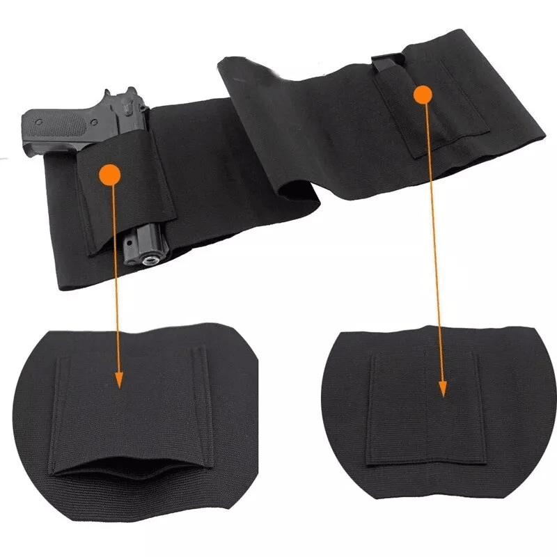 Belly Band Holster Tactical Concealed Hand Gun Carry Waist Pistol Belt 3
