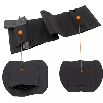 Belly Band Holster Tactical Concealed Hand Gun Carry Waist Pistol Belt 3