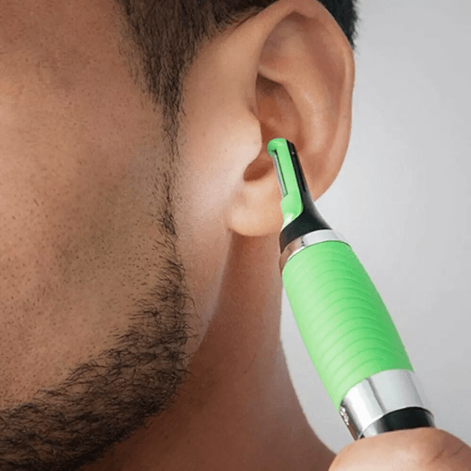 Men Nose Ear Face Neck Eyebrow Hair Beard Trimmer Shaver Clipper Set 4
