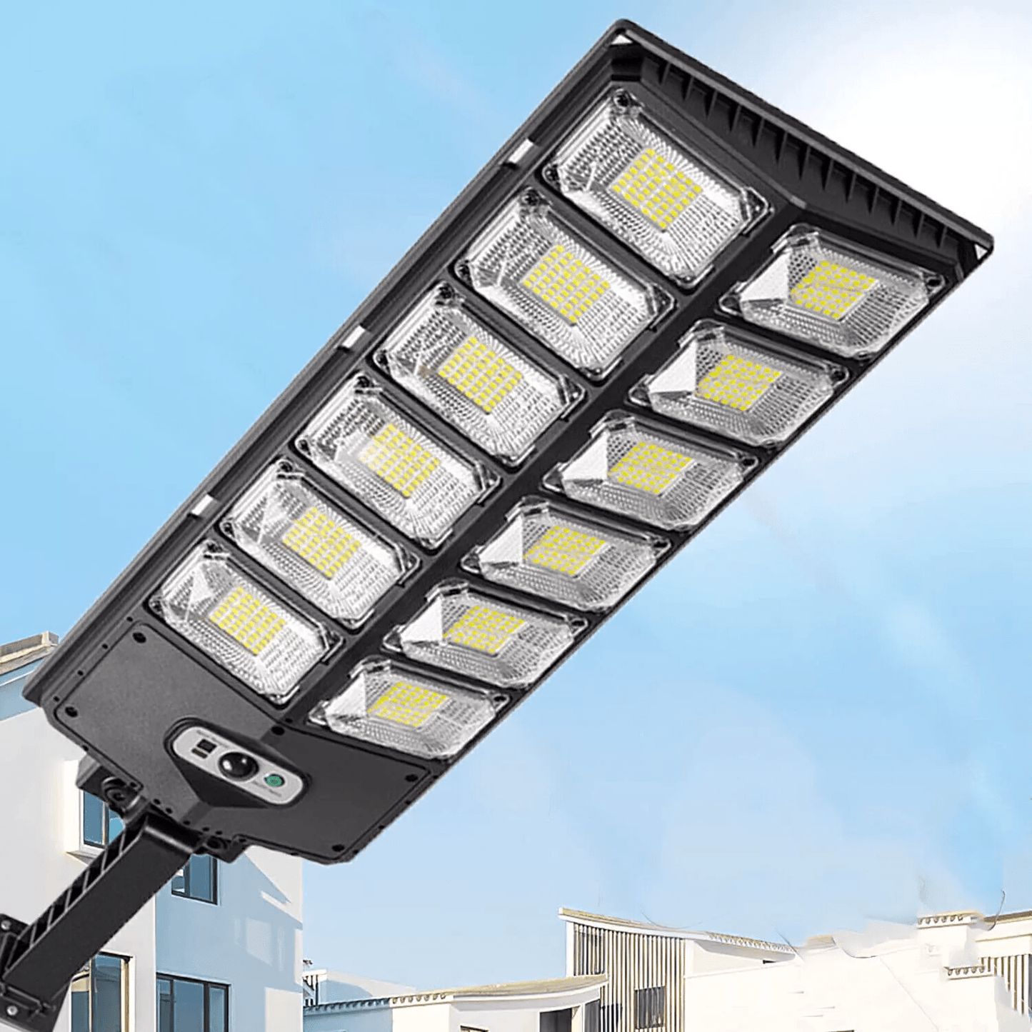 Solar Lights Outdoor 504 LED Motion Sensor Patio Lights, IP65 Waterproof, 3 Modes,Wall-Mounted Security for Yard, Garden