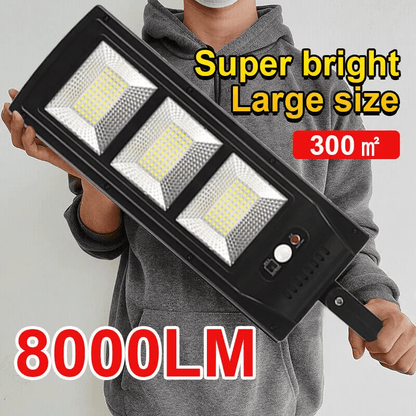 Commercial Solar Street FloodLight LED Light Outdoor Area Dusk To Dawn Wall Lamp with Remote, IP65 Waterproof Security