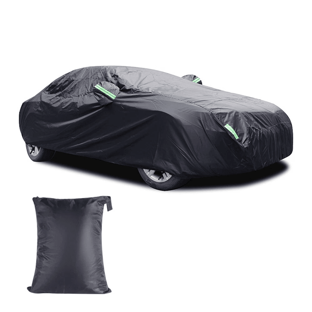 Heavy Duty Waterproof Car Cover Outdoor Protection UV Snow Rain Resistant With Windproof Straps Ref 5