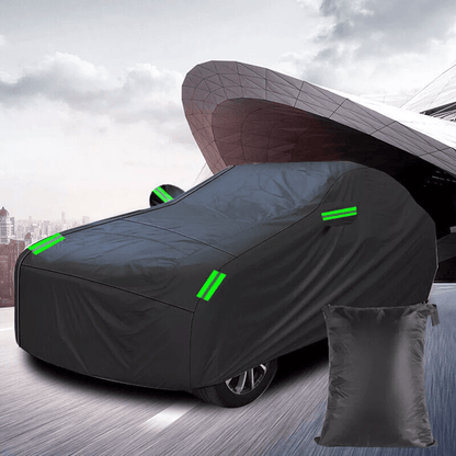 Heavy Duty Waterproof Car Cover Outdoor Protection UV Snow Rain Resistant With Windproof Straps Ref 1