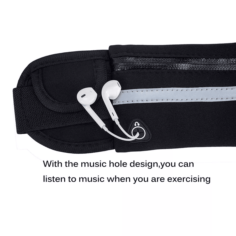 Waterproof Runner Waist Bum Bag Jogging Belt Zip Fanny Pack For Sports  Travel 2