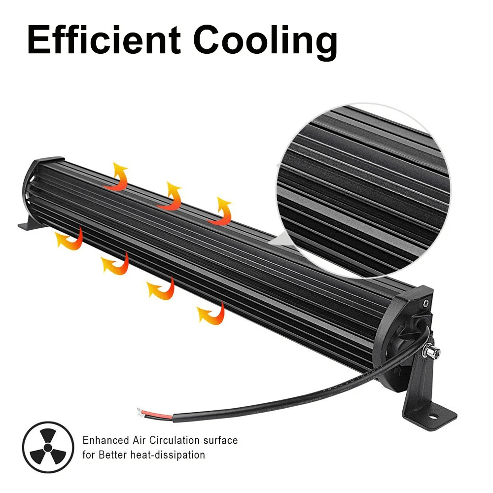 22 Inch 1200W LED Light Bar Dual Row Spot Flood Combo Beam Lamp For 4WD Truck SUV ATV OffRoad Work  8