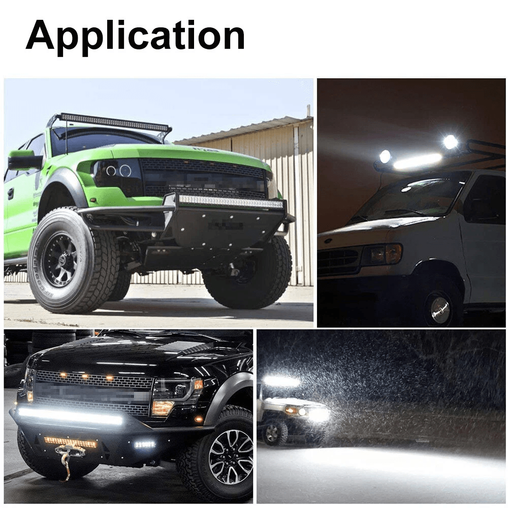22 Inch 1200W LED Light Bar Dual Row Spot Flood Combo Beam Lamp For 4WD Truck SUV ATV OffRoad Work  7