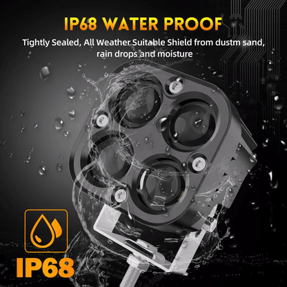 3Inch LED Cube Pods Work Lights Bar 40W Spot Fog Lamps For Jeep Offroad SUV ATV UTV Truck Boat 12V2 7