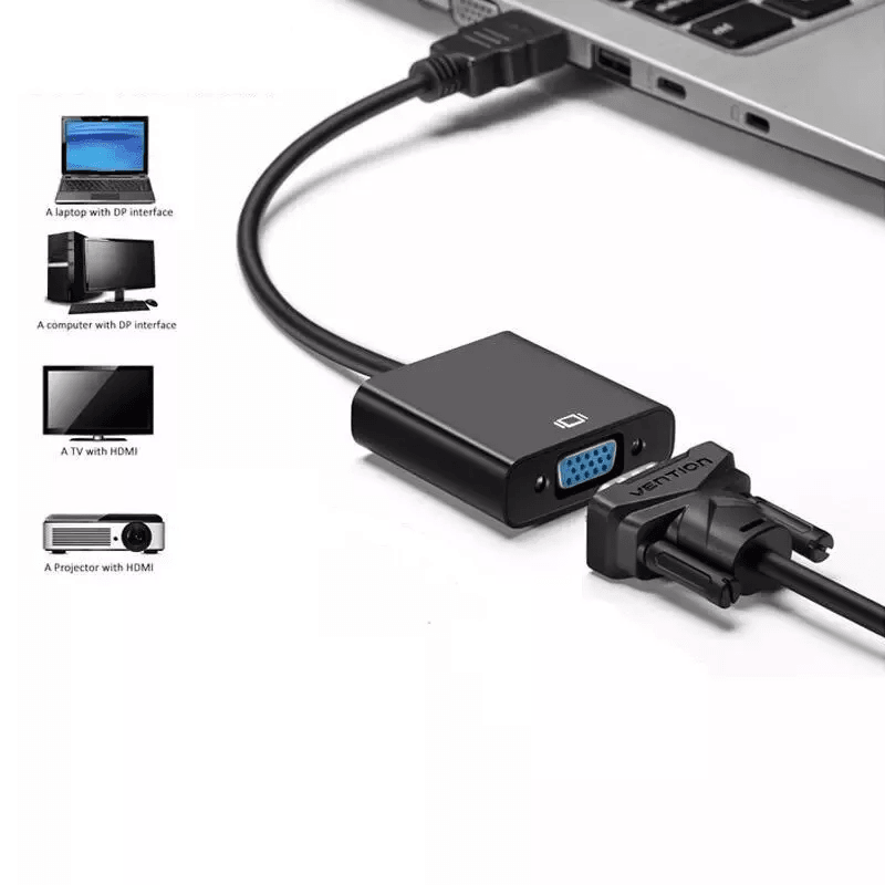 HDMI Male To VGA Female Video Cable Adapter For PC Laptop Monitor Projector 1