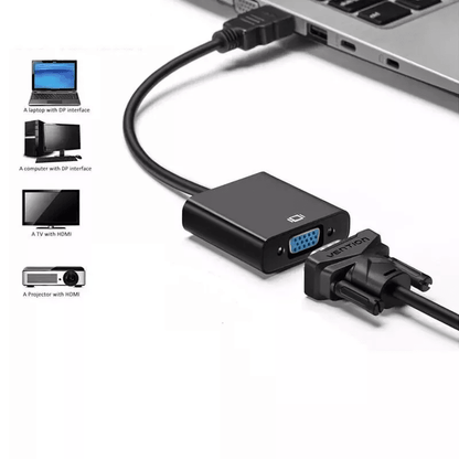 HDMI Male To VGA Female Video Cable Adapter For PC Laptop Monitor Projector 1