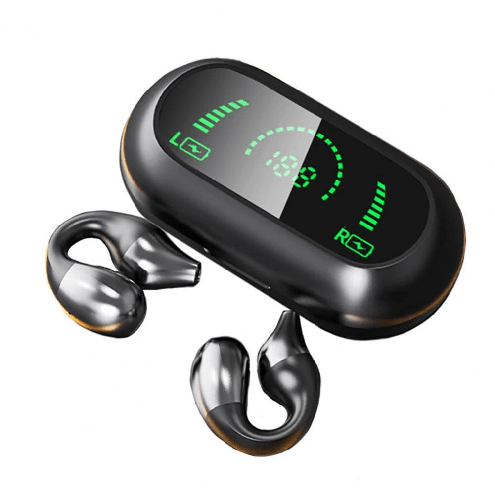 Sport Headset Wireless Bluetooth Earbuds Bone Conduction Ear Clip Headphones With Mic Touch Control 4