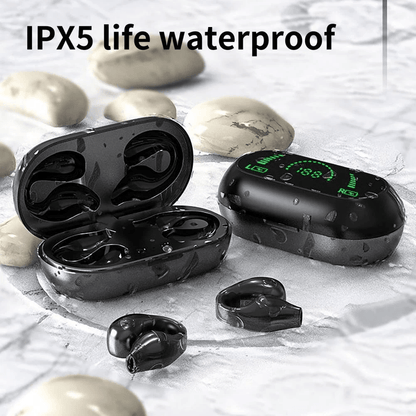 Sport Headset Wireless Bluetooth Earbuds Bone Conduction Ear Clip Headphones With Mic Touch Control 3
