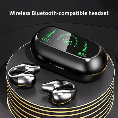 Sport Headset Wireless Bluetooth Earbuds Bone Conduction Ear Clip Headphones With Mic Touch Control 2