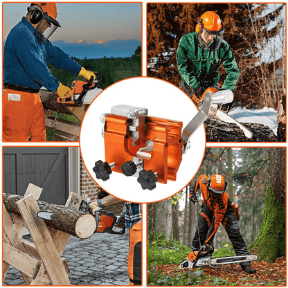 Chainsaw Chain Sharpening Jig Portable Hand Crank Sharpener Tool Set For 1220 Saw Blades Chain Saw  7