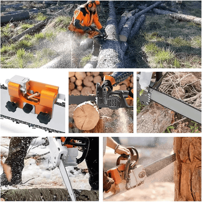 Chainsaw Chain Sharpening Jig Portable Hand Crank Sharpener Tool Set For 1220 Saw Blades Chain Saw  5