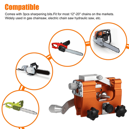 Chainsaw Chain Sharpening Jig Portable Hand Crank Sharpener Tool Set For 1220 Saw Blades Chain Saw  4