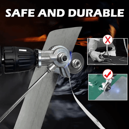 Electric Drill Plate Cutter Sheet Metal Nibbler Cutting Tool For Aluminum Steel And Copper Double H 6